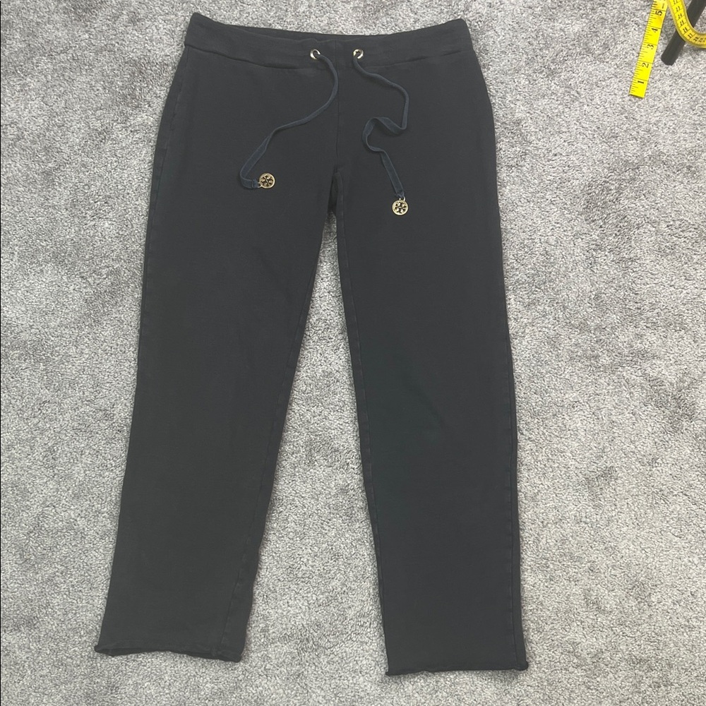Tory Burch Cropped Sweatpants Faded Black Size XS